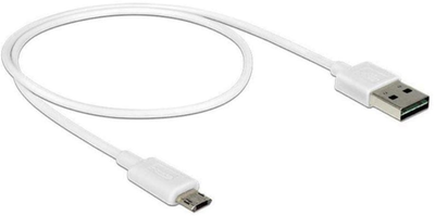 Kabel Delock USB Type-A - micro-USB M/M 0.5 m White (4043619848065)