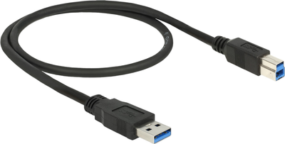 Kabel Delock USB Type-A - USB Type-B M/M 0.5 m Black (4043619850655)