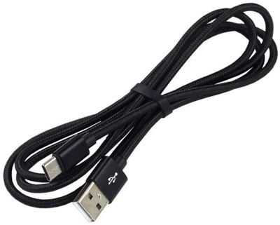 Kabel Everactive USB Type-A - USB Type-C 2 m Black (5903205771551)