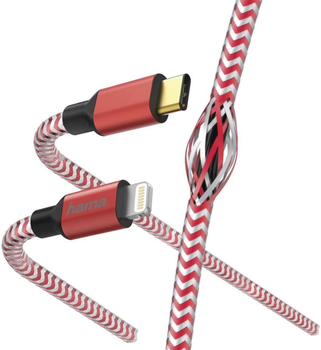 Кабель Hama USB Type-C - Lightning M/M 1.5 м Red (4047443412621)