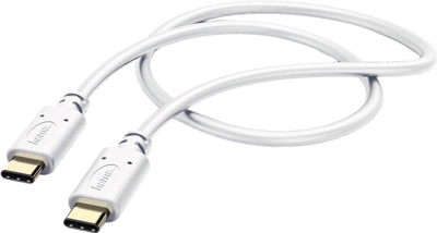 Kabel Hama USB Type-C -USB Type-C M/M 0.2 m White (4047443412355)