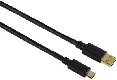 Кабель Hama USB Type-A - USB Type-C M/M 0.75 м Black (4047443322906)