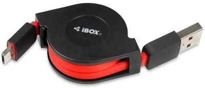 Кабель iBOX USB Type-A - micro-USB M/M 0.8 м Red (5901443053347)