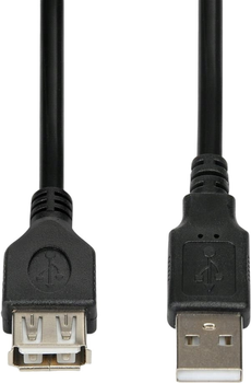 Kabel iBOX USB Type-A M/F 1.8 m Black (5901443052555)