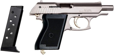 Стартовый шумовой пистолет Ekol Lady Satina Gold + 20 холостых патронов (9 mm)