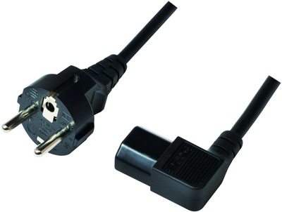Kabel zasilający LogiLink CEE7/7 - C13 M/F 3 m Black (4052792038910)