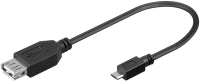 Кабель Manhattan USB Type-A - micro-USB 0.2 м Black (4040849951930)