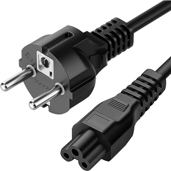 Kabel zasilający Manhattan CEE7/7 - IEC- C5 1 m Black (766623354172)