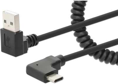 Kabel zasilający Manhattan USB Type-C - USB Type-A M/M 1 m Black (766623356220)