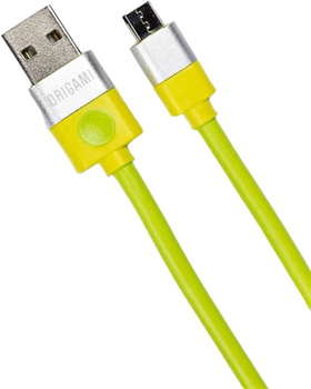 Кабель Origami USB Type-A - micro-USB 3 м Green (5901592833166)