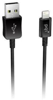 Кабель PQI USB Type-A - Lightning 1 м Black (4716329674049)