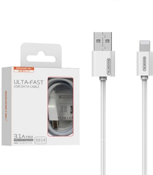 Kabel Somostel USB Type-A - Lightning 3.1A 1.2 m White (5902012968376)