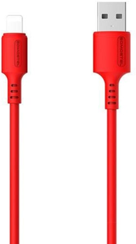 Kabel Somostel USB Type-A - Lightning 3.1A 1.2 m Red (5902012968833)