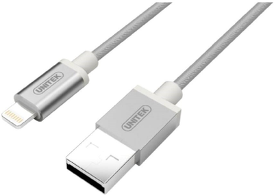 Kabel Unitek USB Type-A - Lightning 1 m Silver (4894160032416)