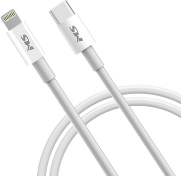 Kabel MS USB Type-C - Lightning 1 m White (3856005185030)