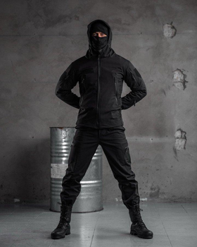 Тактичний костюм SoftShell Police black S