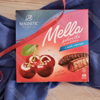 Мармелад в шоколаде Magnetic Mella галаретка с вишневым соком 190 г