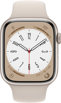 Smartwatch Apple Watch Series 8 GPS + Cellular 45mm Starlight Aluminium Case with Starlight Sport Band (APL_MNK43)