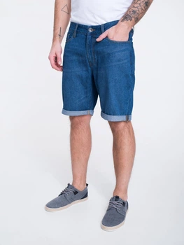 Krótkie spodenki męskie jeansowe Big Star Aden-300 W33 Niebieskie (5900714237622)
