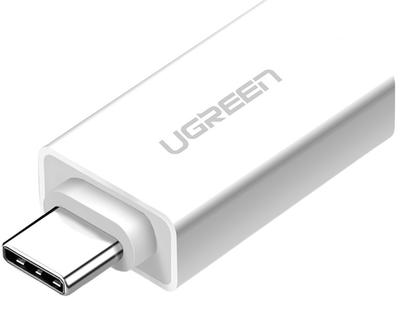 Адаптер Ugreen US173 USB Type-C to USB 3.0 Female OTG Adapter White (6957303831555)