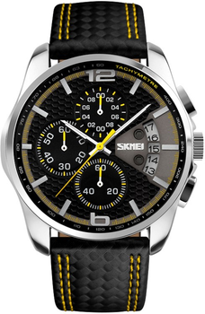 Чоловічий годинник Skmei 9106YL Silver-Black-Yellow