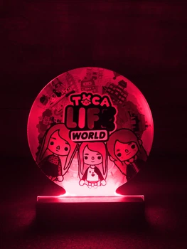 Ночник-игрушка "Тока Бока Toca Boca" с дистанционным пультом управления (дизайн 28)