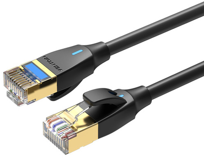 Патч-корд Vention CAT 8 FTP Ethernet 1 м Black IKCBF (6922794743762)