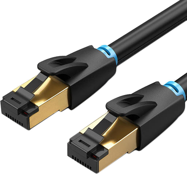 Патч-корд Vention CAT 8 SFTP Ethernet 5 м Black (6922794742857)