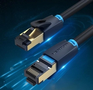 Patchcord Vention CAT 8 SSTP Ethernet rj-45 - rj-45 8 rdzeni 15 m Black (6922794742871)