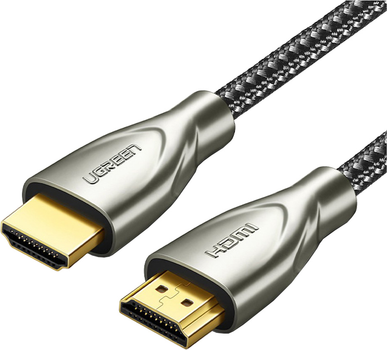 Kabel Ugreen HD131 HDMI to HDMI v2.0 UltraHD 4K-3D Braided Nylon 2 m Gray (6957303851089)