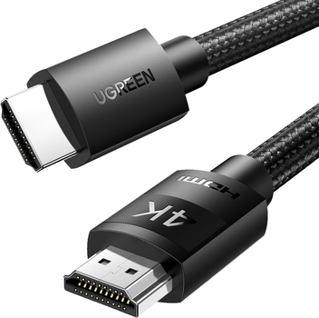 Kabel Ugreen HD119 HDMI to HDMI v2.0 5 m pleciony Black (6957303841035)