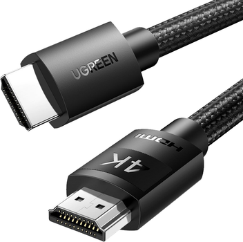 Кабель Ugreen HD119 HDMI to HDMI v2.0 5 м в обплетенні Black (6957303841035)