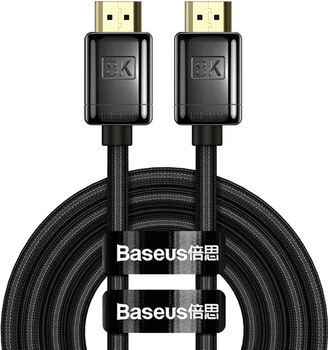 Kabel Baseus HDMI m - M, 2 m, V2.1 8K, High Definition Series (WKGQ000101)