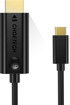 Кабель Choetech Thunderbolt 3 USB 3.1 Type-C м - HDMI м 3 м Black (XCH-0030)