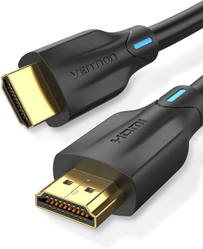 Кабель Vention HDMI-HDMI, 2 м, v2.1, 8K 60 Гц, 4K 165 Гц, 2K 144Гц, 1080P 240Гц Black (6922794743502)