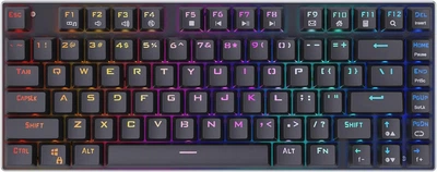 Ігрова клавіатура E-Yooso Z-88 / Механічна / Outemu Brown Switch / RGB підсвітка / UKR / Black Б/В