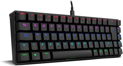 Ігрова бездротова клавіатура Ozone OZTACTICALSP / Механічна / Outemu Red Switch / RGB підсвітка / UKR / BlackБ \В - Б/В