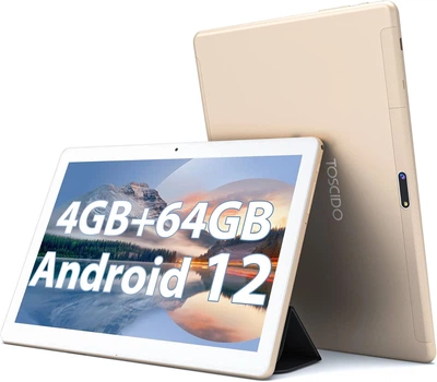 Планшет 10.1" Toscido T28 4/64Gb 2-SIM 8 ядер Android 12 8000 mAh Золотой