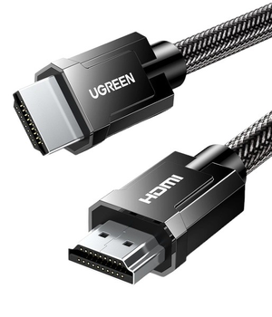 Kabel Ugreen HD135 8K HDMI m / m Round Cable with Braided 2 m Gray (6957303873210)