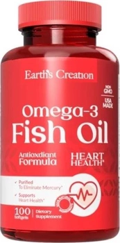 Жирные кислоты Earths Creation Omega 3-1000 мг (Cholesterol Free) 100 капсул (608786002159)