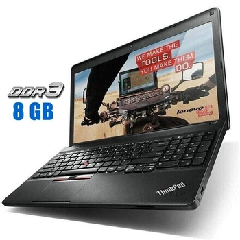 Ноутбук Б-класс Lenovo Thinkpad E530 / 15.6" (1366x768) TN / Intel Core i3-3120M (2 (4) ядра по 2.5 GHz) / 8 GB DDR3 / 128 GB SSD + 500 GB HDD / Intel HD Graphics 4000 / WebCam / DVD-RW б/у