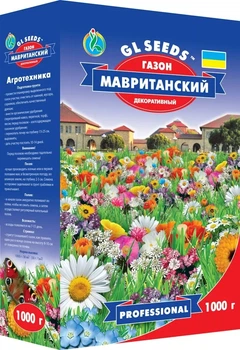 Семена Газон Мавританский цветущая смесь GL Seeds 1000г (коробка302)