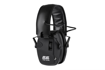Тактичні захисні навушники 2E Pulse Pro Black NRR 22 dB, активні (2E-TPE026BK)