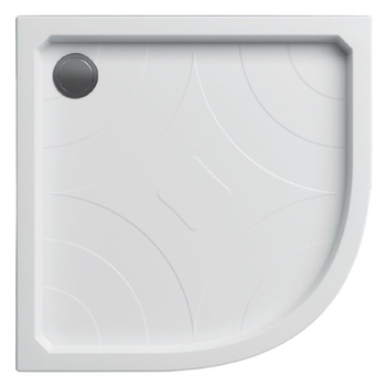 Поддон для душевой кабины KOLLER POOL Grace 80x80x17см полукруглый акриловый без сифона белый GRACE80R
