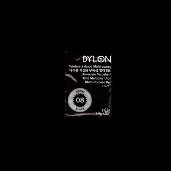 Многоцелевой краситель для ручного окрашивания ткани DYLON Multipurpose Ebony Black