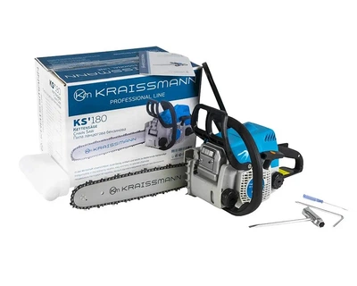 БЕНЗОПИЛА KRAISSMANN KS'180 (1 ШИНА,1 ЦЕПЬ аналог Stihl MS180)
