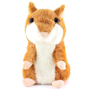 Интерактивный хомяк Kronos Toys. Язык хомяк-повторюшка Kronos Toys коричневый