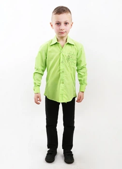 Рубашка для хлопчика MTP 146 см Салатовий (PVM-1014-Light-green)