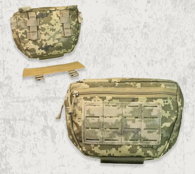 Сумка напашник Пиксель, Подсумок напашный Cordura Big MM-14 (24х18х8), Тактическая сумка