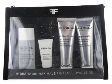 Набір Filorga Intense Hydration Facial Care Kit вода 50 мл + крем 7 мл + крем 30 мл + маска 30 мл + косметичка (3540550009681)
